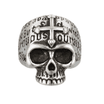 Inel craniu cu cruce 09984