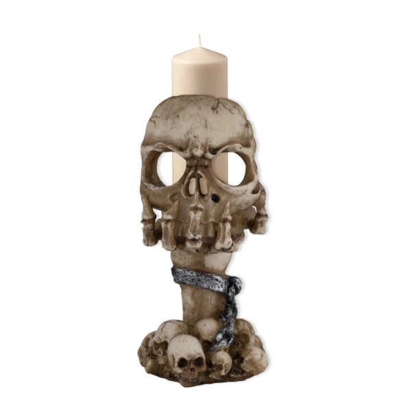 suport lumanare craniu