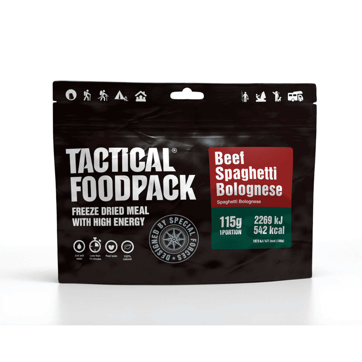 Spaghete bolognese cu vita Tactical Foodpack