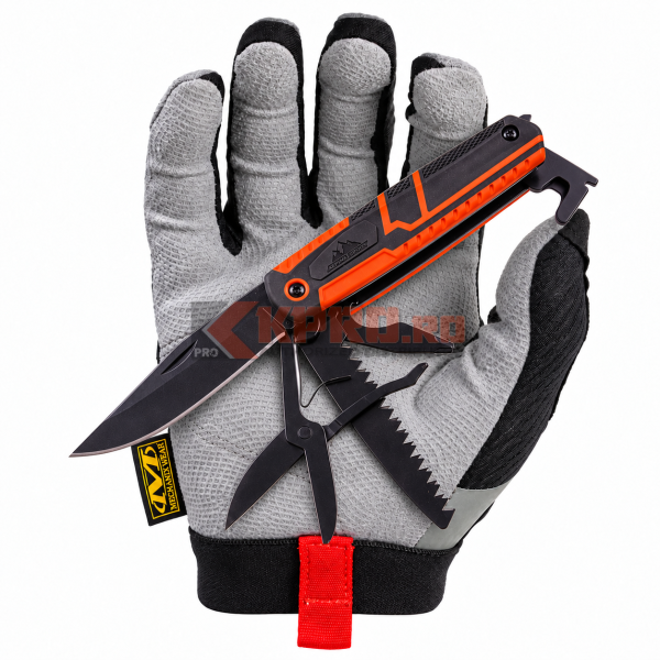 Briceag multi-tool Alpina Sport ODL 5.0781 ținut în mănușă, watermark KPRO.ro