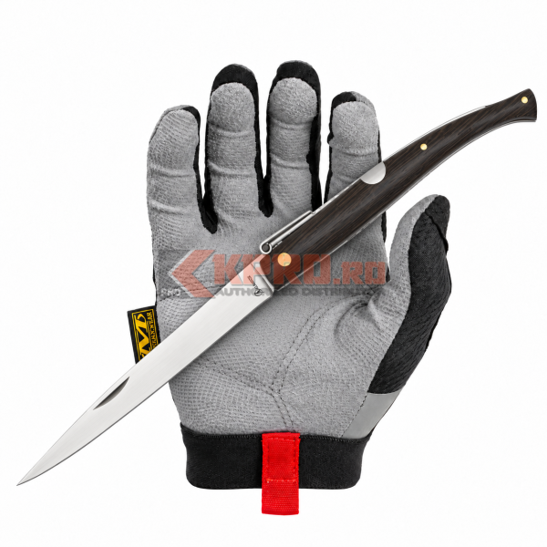 Briceag Spaniol Cricket 26 Albainox Stiletto Lemn 01716 ținut în mănușă, watermark KPRO.ro