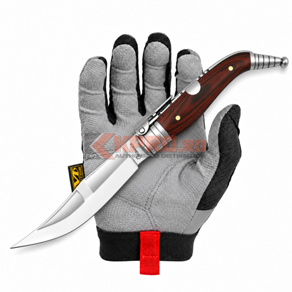 Briceag Spaniol Cricket 26 Albainox Bandolera Rosu 04014 ținut în mănușă, watermark KPRO.ro