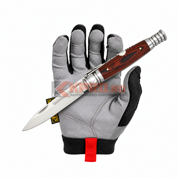 Briceag Cricket Albainox Punta de Espada 22 Stamina Rosu 01046 ținut în mănușă, watermark KPRO.ro
